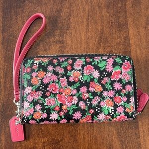 Coach Zippered Wallet Wristlet